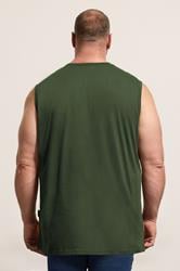 BadRhino Big & Tall Black/White/Navy/Khaki/Grey 5 Pack Extra Long Muscle Vests | BadRhino 5