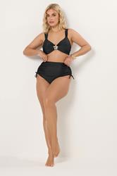 YOURS Plus Size Navy Blue Super High Waisted Tummy Control Bikini Briefs | Yours Clothing 2