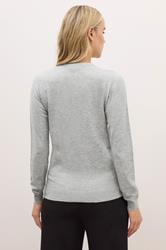 LTS PREMIUM Tall Light Grey Button Down Cardigan | Long Tall Sally 2