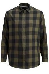JACK & JONES Green Check Shirt | BadRhino 1
