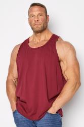 KAM Burgundy Red Plain Vest | BadRhino 3