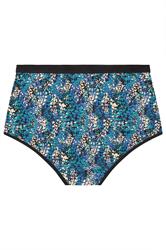 YOURSET 5 PACK Plus Size Teal Green Snake Print Full Briefs | Yours Clothing 9