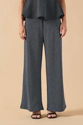 PixieGirl Petite Women's Black Sparkle Wide Leg Trouser | PixieGirl 1