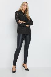 LTS Tall Black Lace Long Sleeve Shirt | Long Tall Sally 2