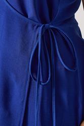 YOURS Plus Size Cobalt Blue Wrap Vest Top | Yours Clothing 4