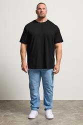 JACK & JONES Big & Tall 2 Pack White & Black Graphic T-Shirts | BadRhino 4