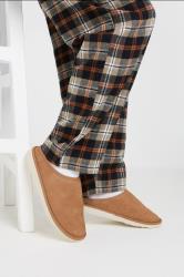 JACK & JONES Camel Brown Mule Slippers | BadRhino 3