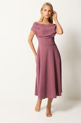 STAR Mauve Purple Off Shoulder Fit and Flare Dress | StarByJM 2