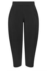 LIMITED COLLECTION Curve Black Pleated Barrel Leg Trousers