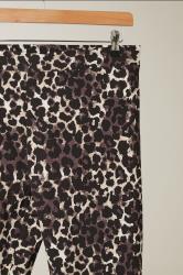 EVANS Plus Size Natural Brown Leopard Print Trousers | Evans 6