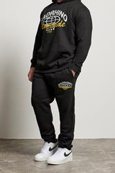 BadRhino Big & Tall Black Worldwide Print Joggers | BadRhino 3