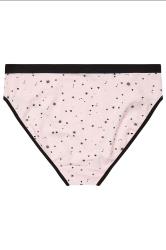 YOURSET 5 PACK Plus Size Black & Pink Star Print High Leg Knickers | Yours Clothing  7