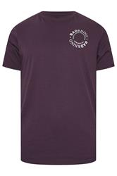 BadRhino Big & Tall Plum Purple Circle Logo T-Shirt