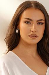 Silver Tone Knot Hoop Earrings | Yours Clothing 1