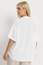 YOURS Plus Size White Linen Shirt | Yours Clothing 2