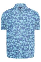 BadRhino Big & Tall Blue Palm Print Shirt | BadRhino 2