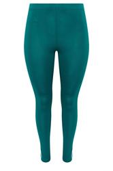 YOURS ACTIVE Plus Size Teal Green Side Stripe Leggings | Yours Clothing 5