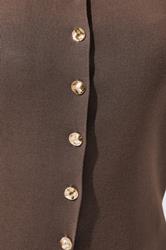 LIMITED COLLECTION Plus Size Chocolate Brown Knitted Waistcoat | Yours Clothing 5