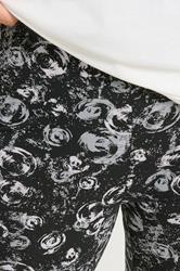 YOURSET 2 PACK Plus Size Grey Swirl Cropped Leggings | Yours Clothing 7