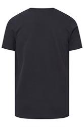 BadRhino Big & Tall Navy Blue Ottoman Textured T-Shirt | BadRhino 7