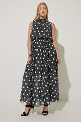 STAR Black Polka Dot Maxi Dress | StarByJM 3