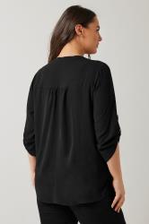 EVANS Plus Size Black Pintuck Blouse | Evans  2