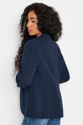 M&Co Petite Navy Blue Collarless Blazer | M&Co 2