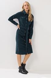 LTS Tall Dark Blue Cord Shirt Dress | Long Tall Sally 3