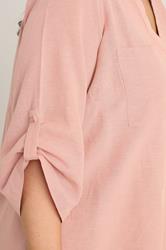 EVANS Plus Size Blush Pink Linen Utility Top | Evans  4