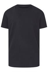 BadRhino Big & Tall Navy Blue Ottoman Textured T-Shirt
