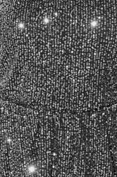 YOURS LONDON Plus Size Silver Peplum Sequin Top | Yours Clothing 4