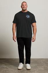 BadRhino Big & Tall Black 'Messina Straits' Graphic T-Shirt | BadRhino 1