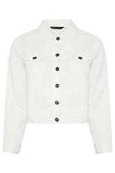 YOURS Curve White Classic Denim Jacket