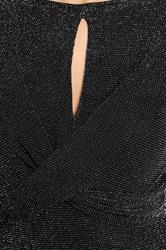 LTS Tall Black Glitter Sparkle Twist Maxi Dress | Long Tall Sally 4