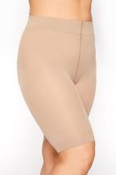 Nude Anti Chafing High Waisted Shorts | Yours Clothing 1