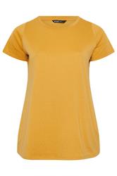 YOURS Curve Yellow Core Basic T-Shirt