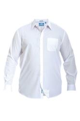 D555 White Basic Long Sleeve Shirt