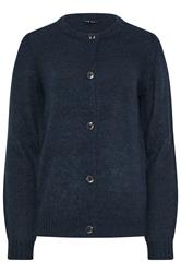 LTS Tall Navy Blue Knitted Button Cardigan | Long Tall Sally 6