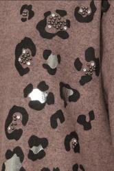 YOURS Plus Size Brown Soft Touch Leopard Print Jumper | Yours Clothing 5
