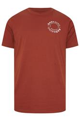 BadRhino Big & Tall Burnt Red Circle Logo T-Shirt
