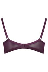 YOURS Plus Size Dark Purple Lace Detail Bra | Yours Clothing 7
