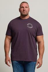 BadRhino Big & Tall Plum Purple Circle Logo T-Shirt | BadRhino 1