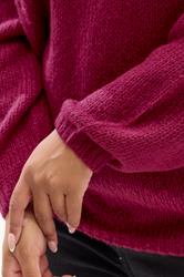 YOURS Plus Size Dark Pink Soft Touch Knitted Jumper | Yours Clothing 4