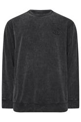 KAM Big & Tall Black Tie Dye Sweatshirt | BadRhino 2