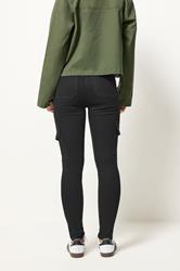 PixieGirl Petite Womens Black Pocket Detail Cargo Skinny Jeans | PixieGirl 2