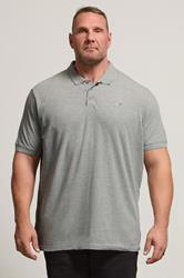 BadRhino Grey Marl Essential Polo Shirt | BadRhino 1