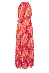 STAR Pink Blurred Floral Pleated Dress | StarByJM 5