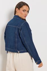 YOURS Plus Size Indigo Blue Denim Jacket | Yours Clothing 4