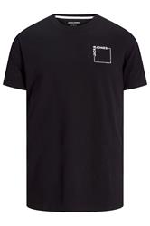 JACK & JONES Big & Tall Black 'Verner' T-Shirt