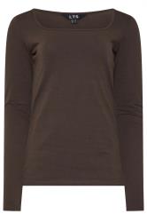 LTS Tall 2 PACK Brown & Green Square Neck Tops | Long Tall Sally 9